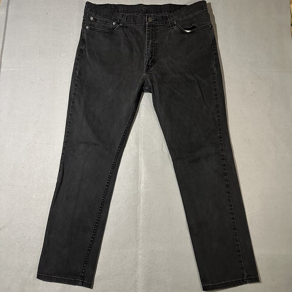 Levi's 511 Jeans Men's 38x32 Slim Fit Faded Black Grunge Rock Skater Skinny